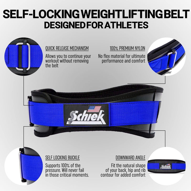 Schiek Sports Model 3004 Power Lifting Belt - Large - Blue - Image 4